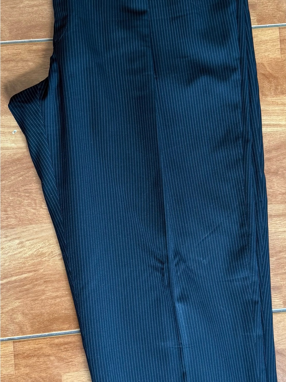 Hart Schaffner Marx Navy Pinstripe Dress Pants
